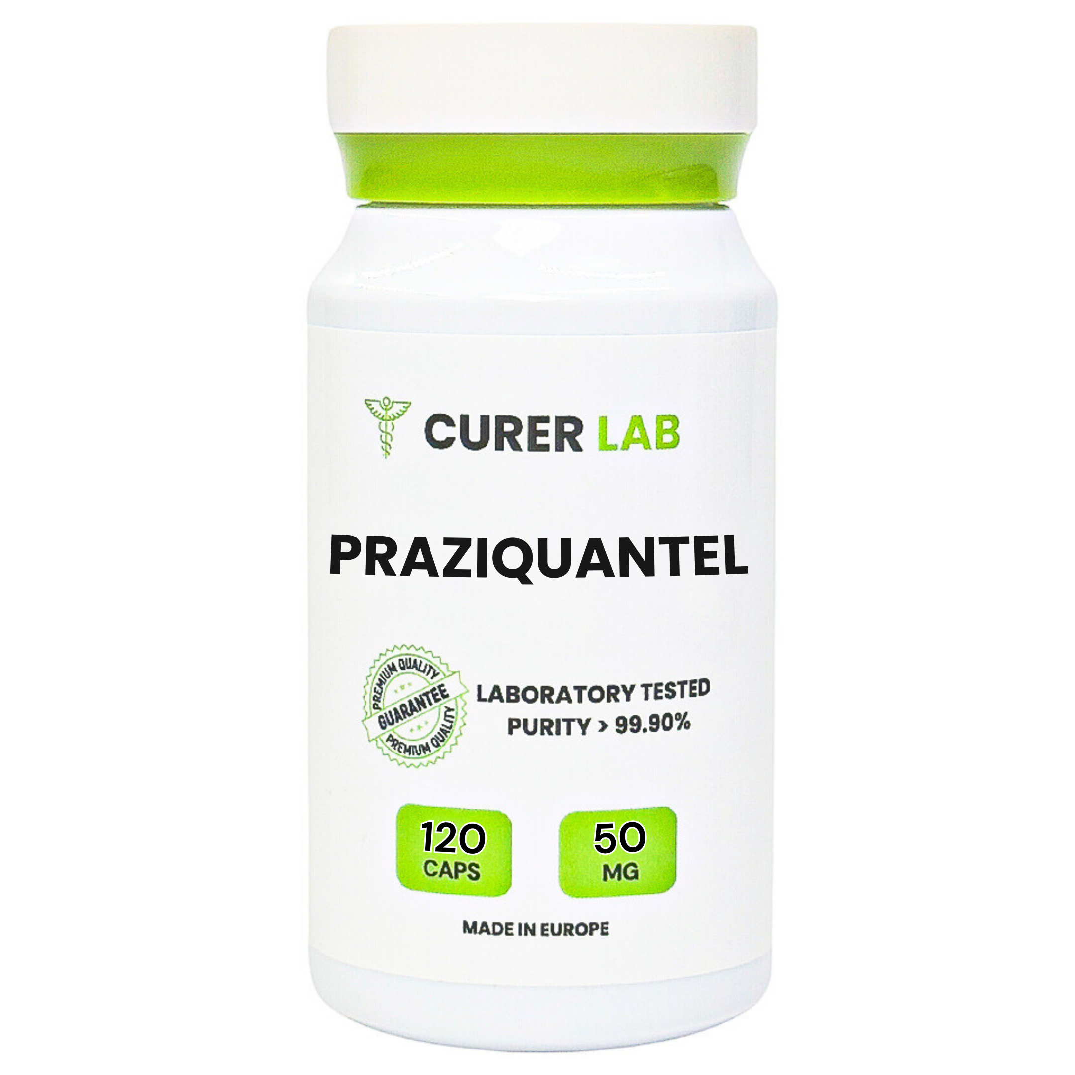 Praziquantel 50 mg or 150 mg | Capsules | Purity > 99.90%
