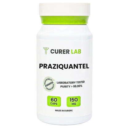 Praziquantel 50 mg or 150 mg | Capsules | Purity > 99.90%