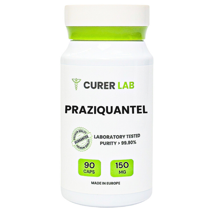 Praziquantel 50 mg or 150 mg | Capsules | Purity > 99.90%